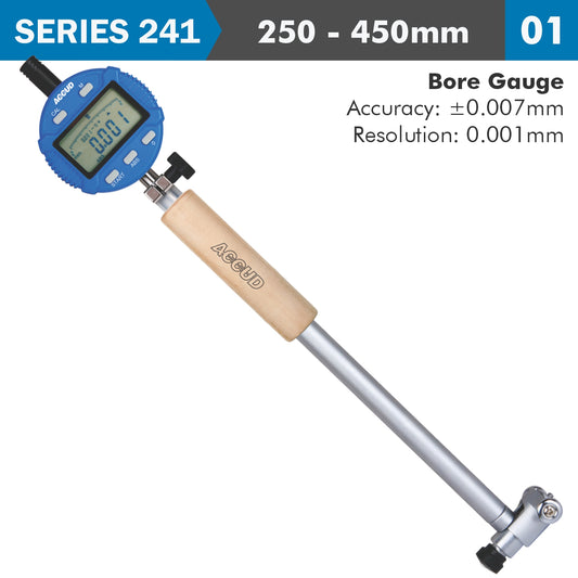 DIG. PRECISION BORE GAUGE 250-450MM 0.018MM ACC. 0.001MM GRAD.
