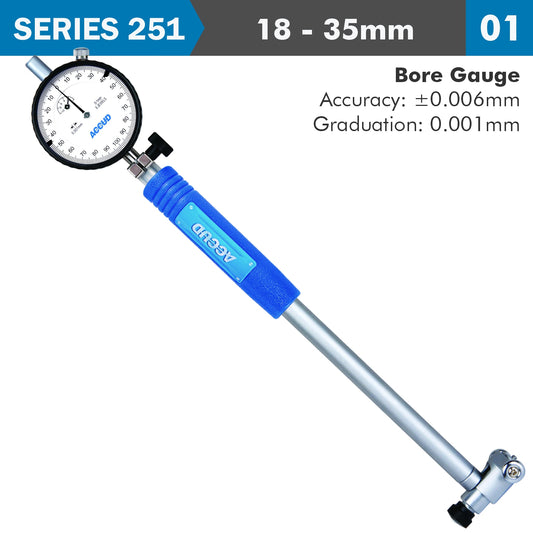 PRECISION DIAL BORE GAUGE 18-35MM 0.006MM ACC. 0.001MM GRAD.