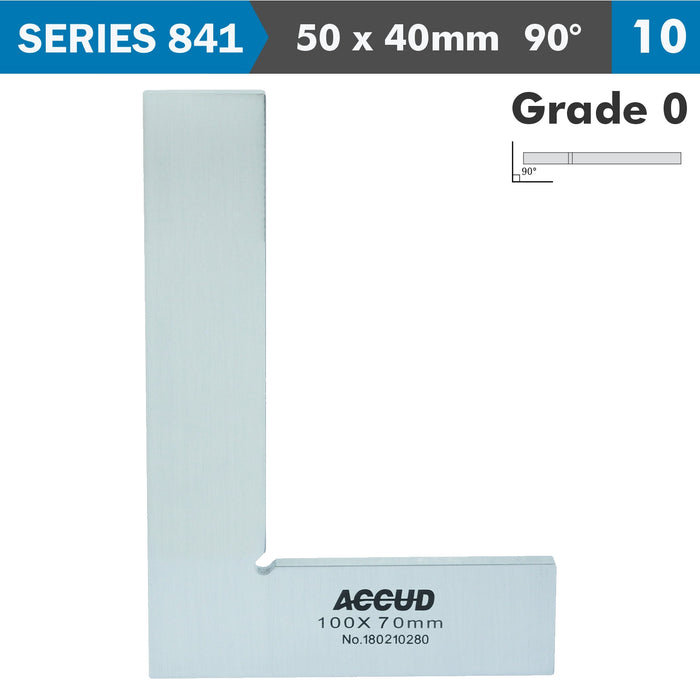 FLAT EDGE SQUARE 90 DEG. GRADE 0 50X40MM