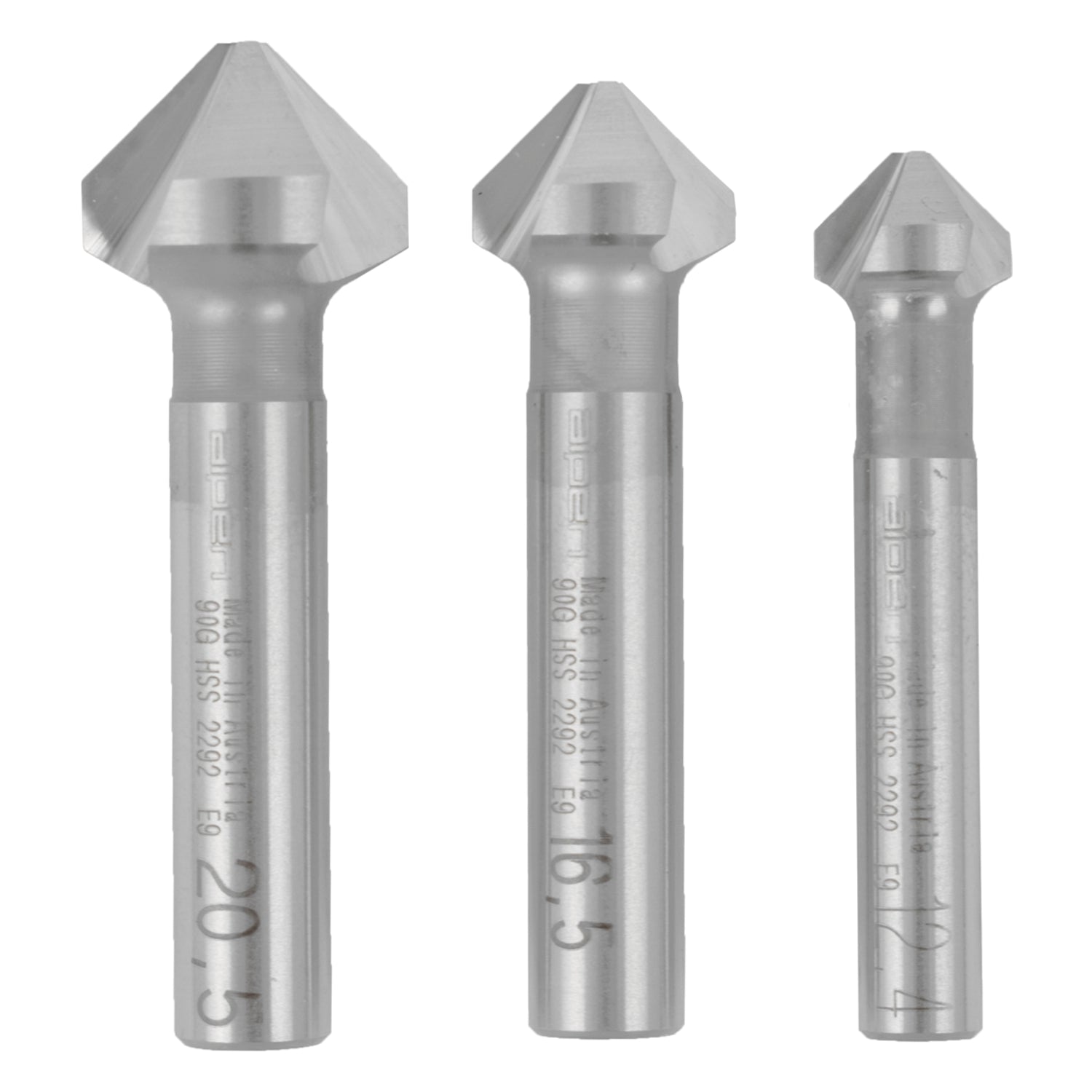 HSS COUNTERSINK SET - PCS 12.4 - 16.5 - 20.5MM