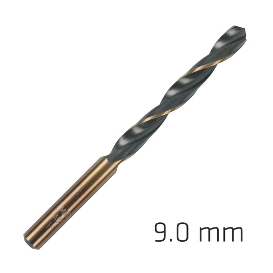 HSS SPRINT MASTER 9.0MM 10-PACK HANG TAG DIN 338 ALPEN DRILL BITS