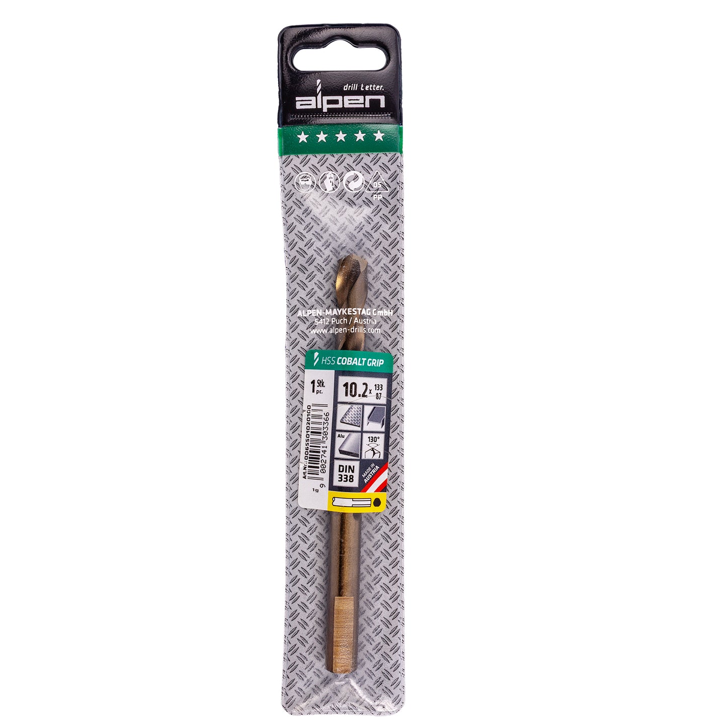 HSS COBALT 10.2 PLW GRIP 3-SIDED