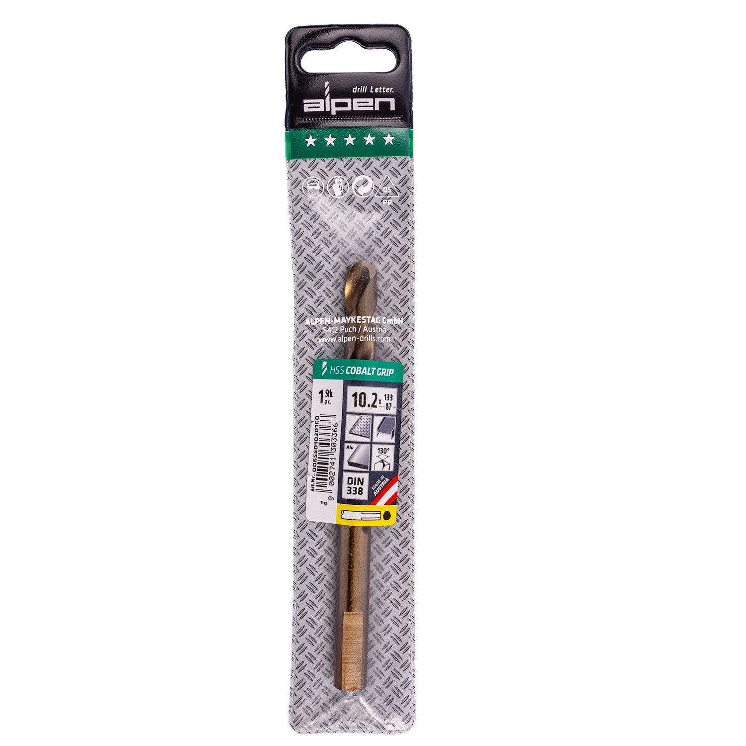 HSS COBALT 10.2 PLW GRIP 3-SIDED