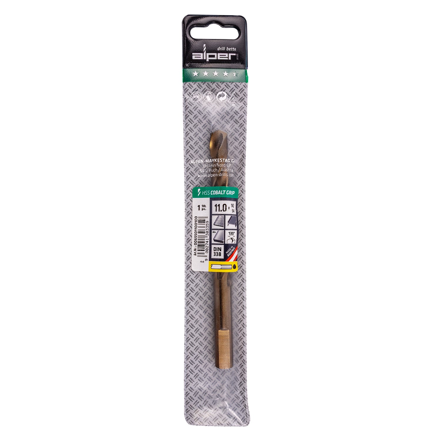 HSS COBALT 11.0 PLW GRIP 3-SIDED