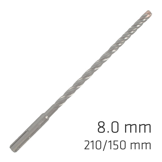 FORCE X 8.0 x 210/150 SDS-PLUS REBAR DRILL BIT X4 CUTTING EDGES - BULK