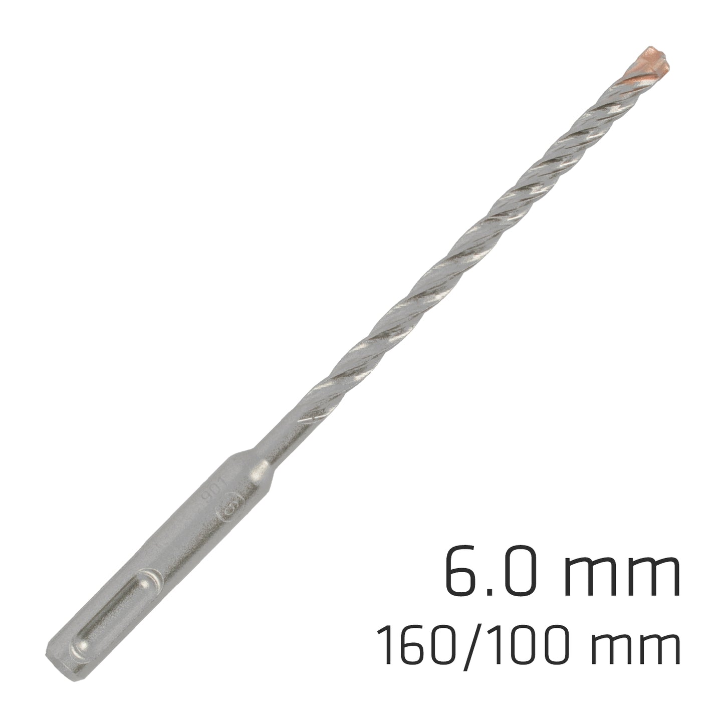 FORCE X 6.0 x 160/100 SDS-PLUS REBAR DRILL BIT X4 CUTTING EDGES