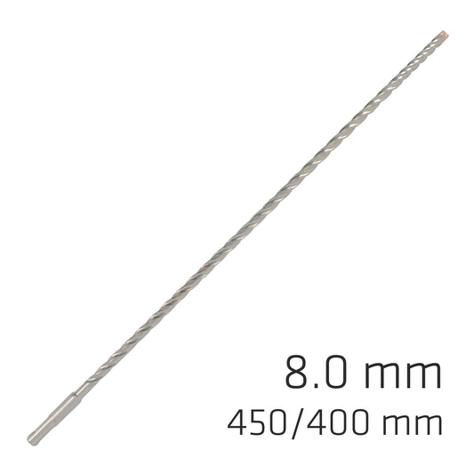 FORCE X 8.0 x 450/400 SDS-PLUS REBAR DRILL BIT X4 CUTTING EDGES