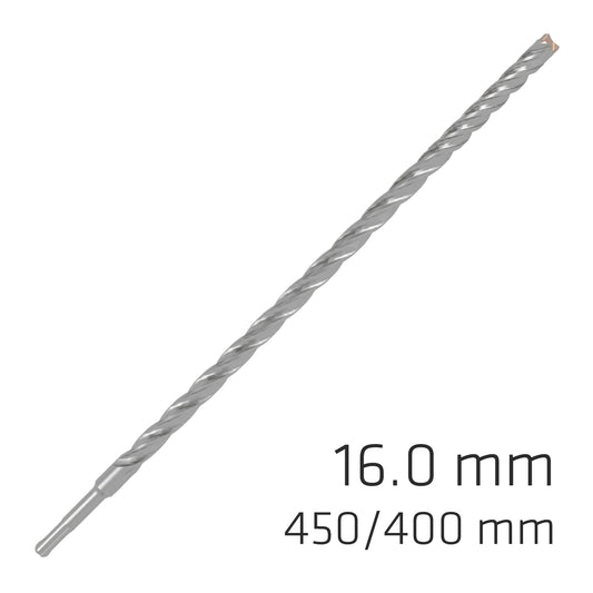 FORCE X 16.0 x 450/400 SDS-PLUS REBAR DRILL BIT X4 CUTTING EDGES