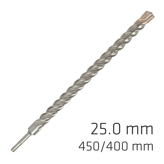 FORCE X 25.0 x 450/400 SDS-PLUS REBAR DRILL BIT X4 CUTTING EDGES
