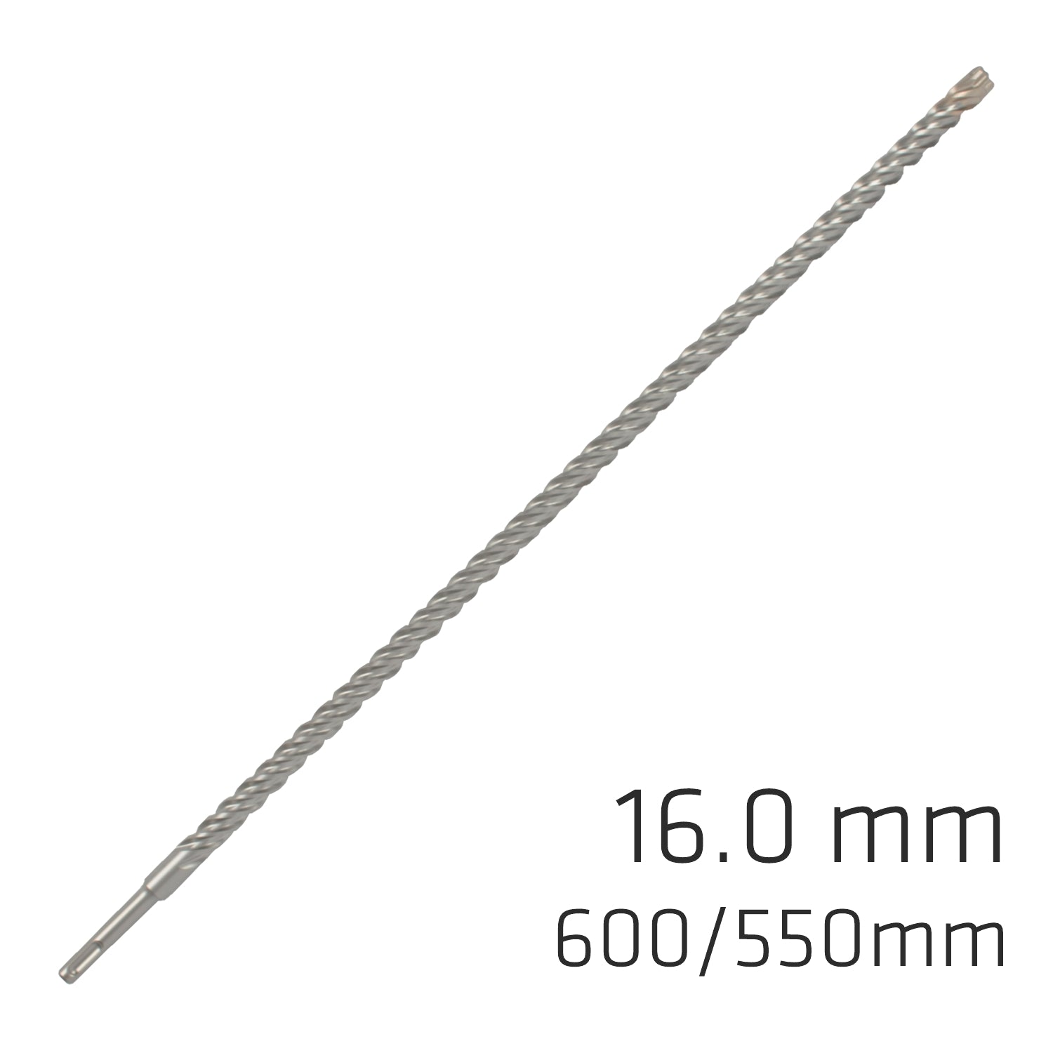 FORCE X 16.0 x 600/550 SDS-PLUS REBAR DRILL BIT X4 CUTTING EDGES