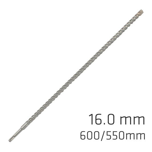 FORCE X 16.0 x 600/550 SDS-PLUS REBAR DRILL BIT X4 CUTTING EDGES