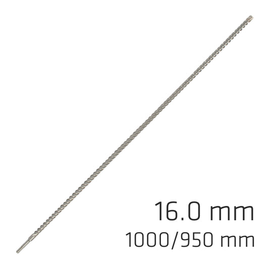FORCE X 16.0 x 1000/950 SDS-PLUS REBAR DRILL BIT X4 CUTTING EDGES
