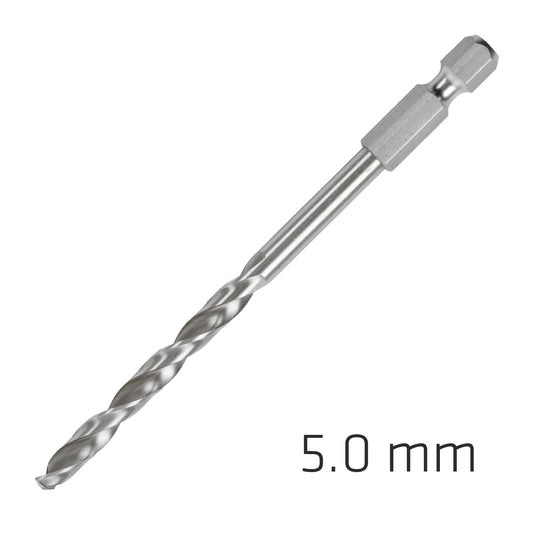 HSS SUPER DRILL BIT HEX SHANK 5MM