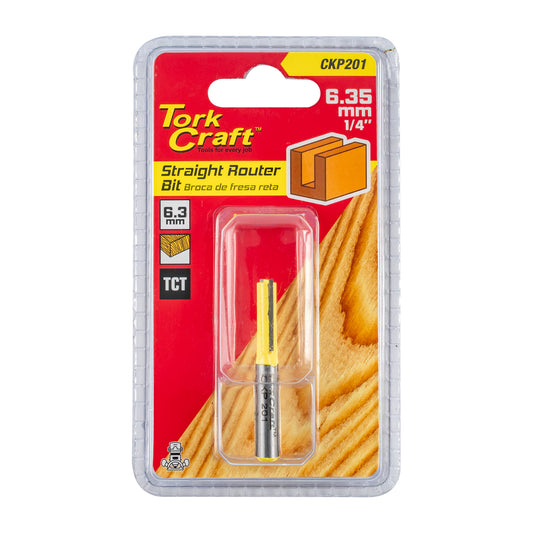 ROUTER BIT STRAIGHT 1/4' (6.35MM)