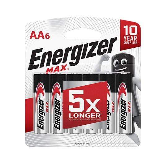 MAX AA BATTERY-6PACK (MOQ12) ENERGIZER