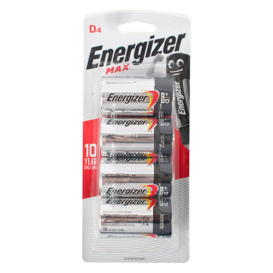 MAX D BATTERY-4PACK (MOQ6) ENERGIZER
