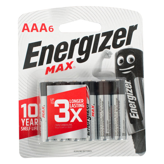 MAX AAA BATTERY-6PACK (MOQ12) ENERGIZER