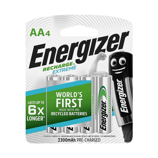 RECHARGE BATTERY 2300mAh EXT AA-4PACK (MO 6) ENERGIZER