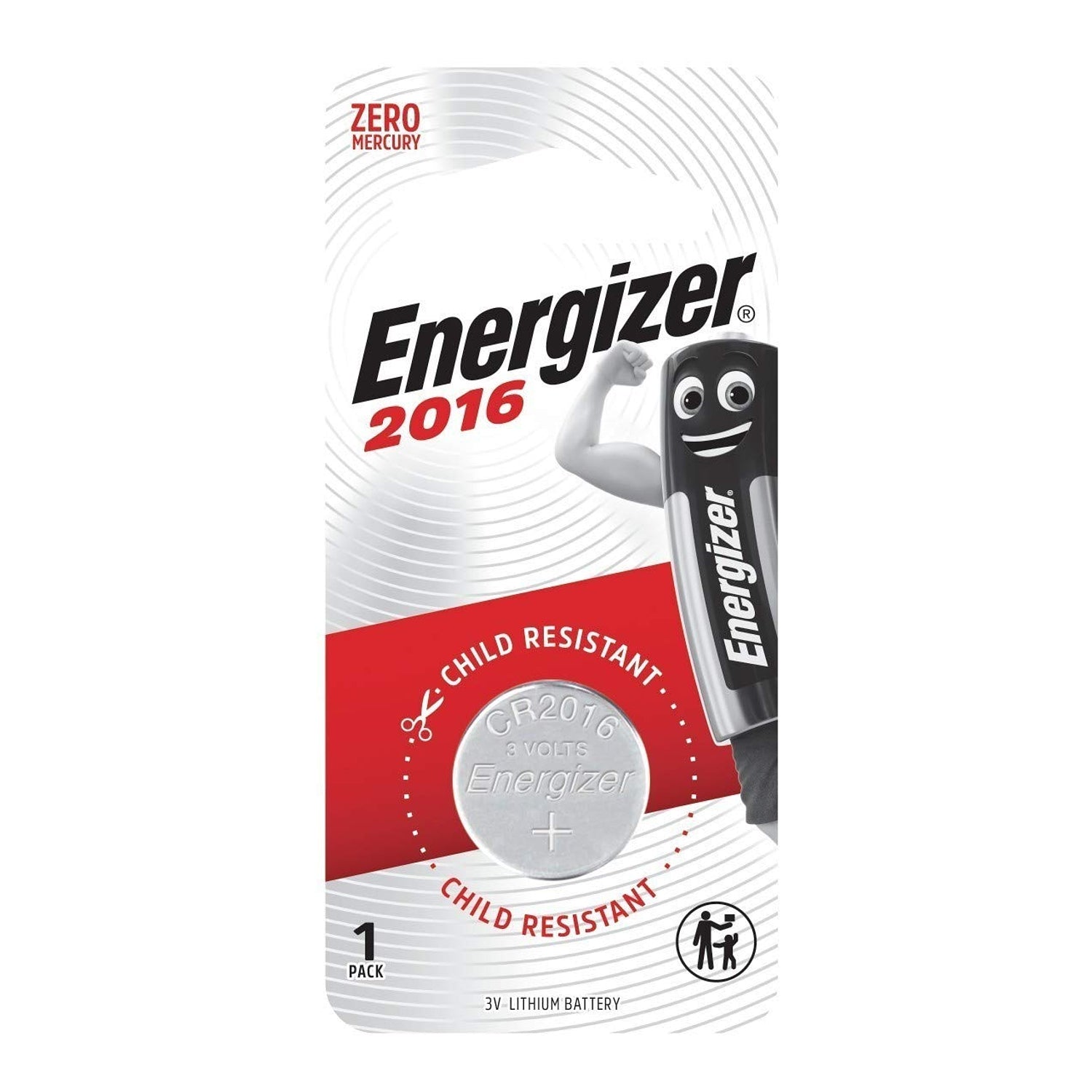 CR2016 BP1 3V LITHIUM COIN BATTERY (MOQ12) ENERGIZER