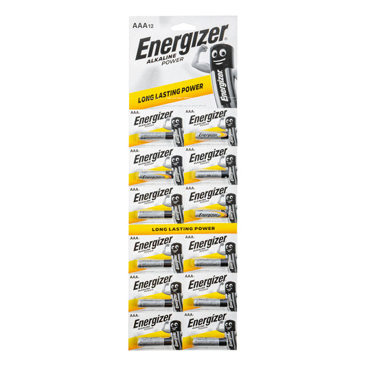 POWER AAA BATTERY-12PACK STRIP ENERGIZER