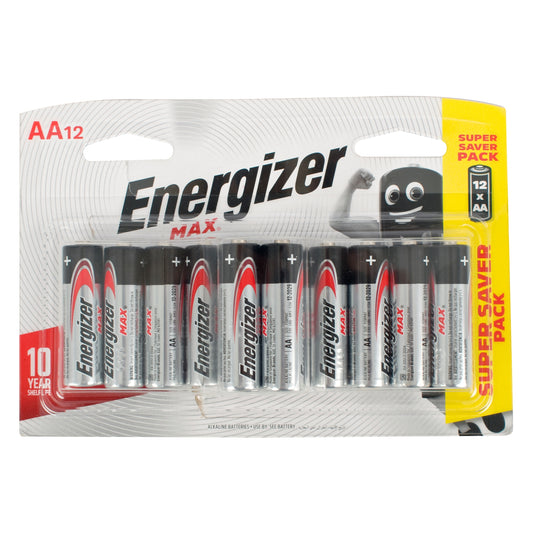 MAX AA BATTERY-12PACK (MOQ6) ENERGIZER
