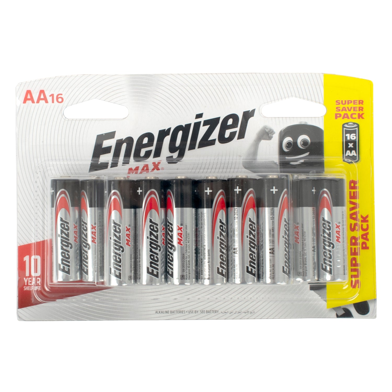 MAX AA BATTERY-16PACK (MOQ 6) ENERGIZER