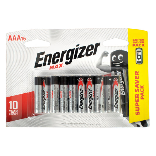 MAX AAA BATTERY-16PACK (MOQ 12) ENERGIZER