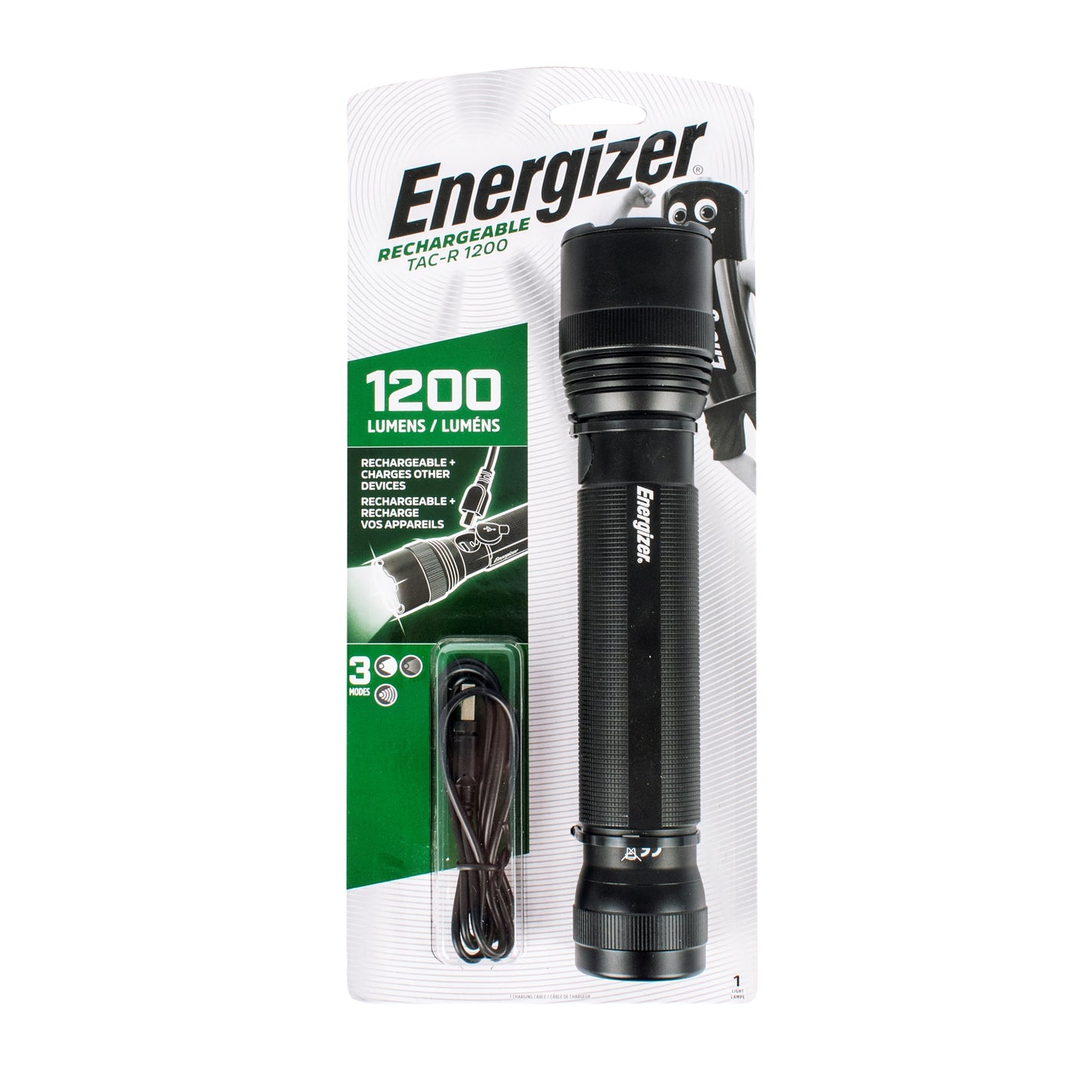 TACTICAL RECHARGEABLE 1200LUMENS TORCH ENERGIZER FLASHLIGHT