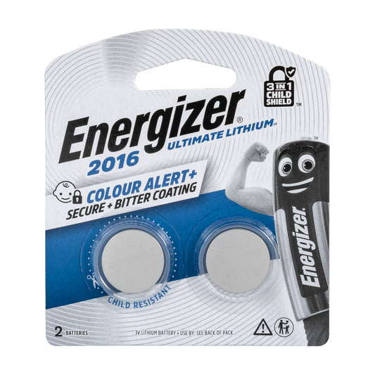 CR2016 3V BP2 BATTERY ULT LITHIUM COIN 3 IN 1 ENERGIZER