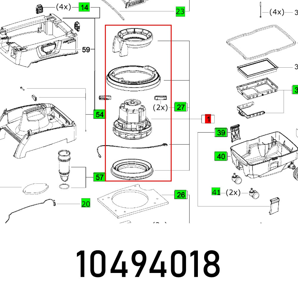 MOTOR FOR ET-BG 230V