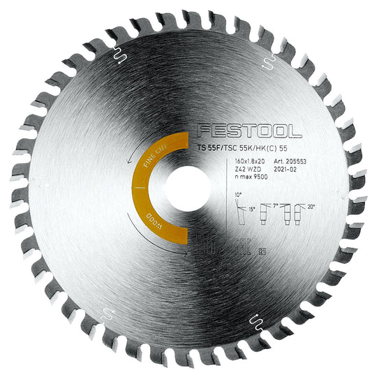 SAW BLADE WOOD FINE CUT 160X1.8X20 W42 TCT CIRCULAR SAW