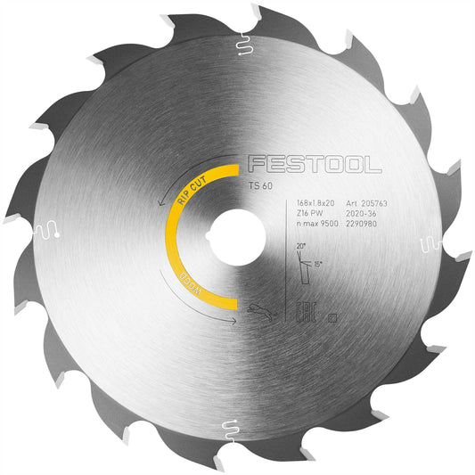 SAW BLADE H 168X1.8X20 PW16
