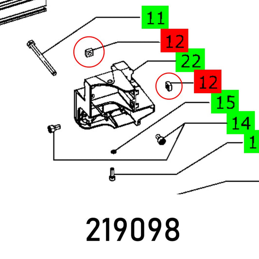 SQUARE NUT DIN 557-M8-05