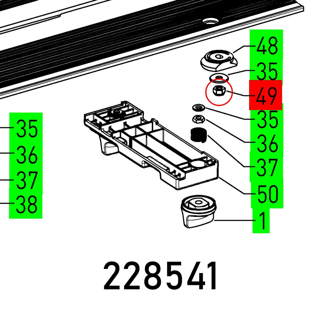 HEXAGON NUT DIN 985-M6-04