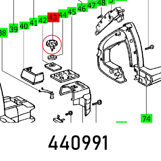 ADJUSTING WHEEL AP 55 E