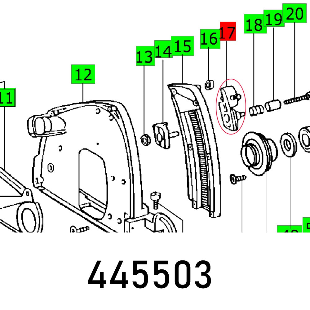 PLASTIC KNOB ATF 55 E