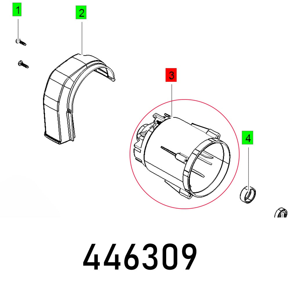 MOTOR HOUSING CS 70 EB