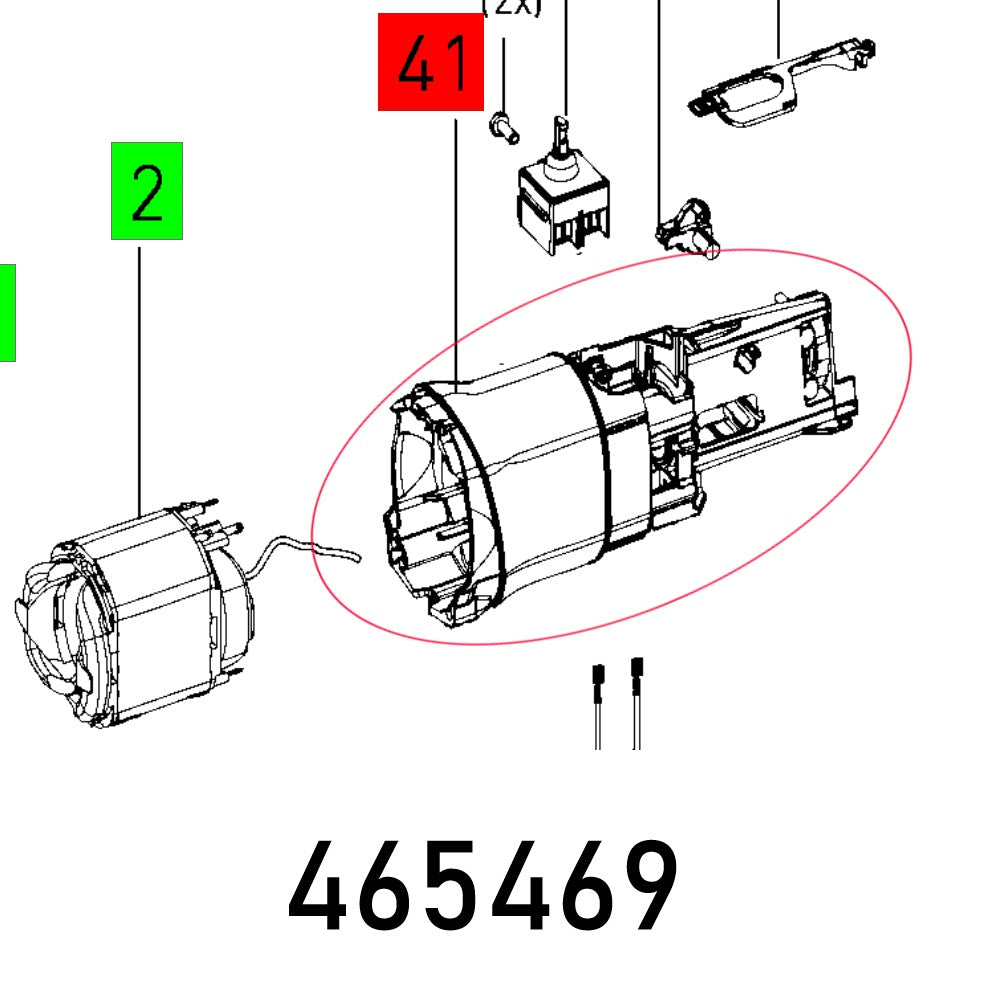 MOTOR HOUSING RO 150 FEQ