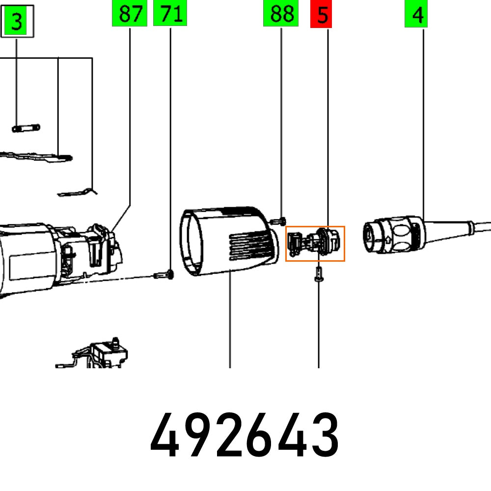 SOCKET HOUSING DF 500 Q