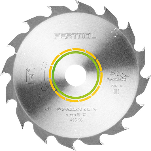 SAW BLADE HW 210X2,6X30 PW16