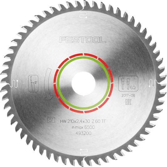 SAW BLADE HW 210X2,4X30 TF60