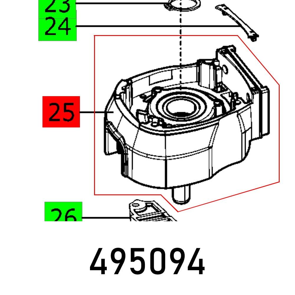 CASING OFK 700 EQ