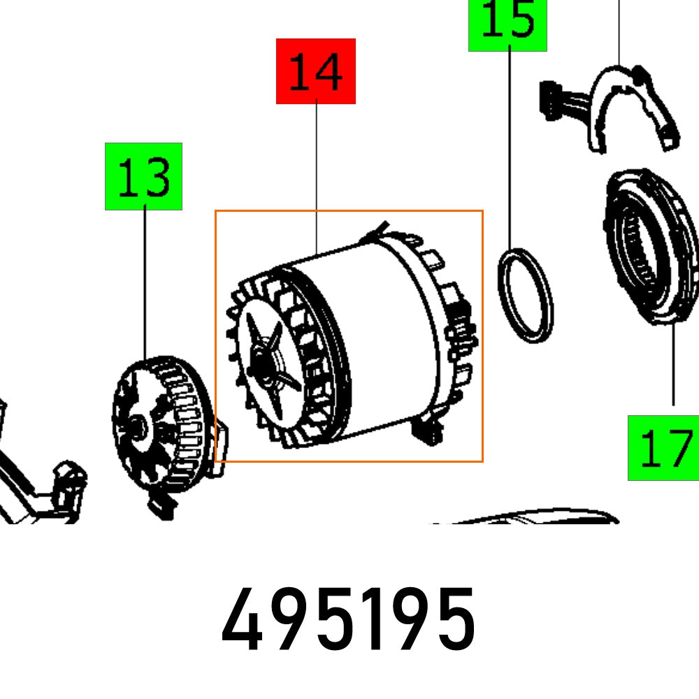 MOTOR T 12 ECM ET-BG
