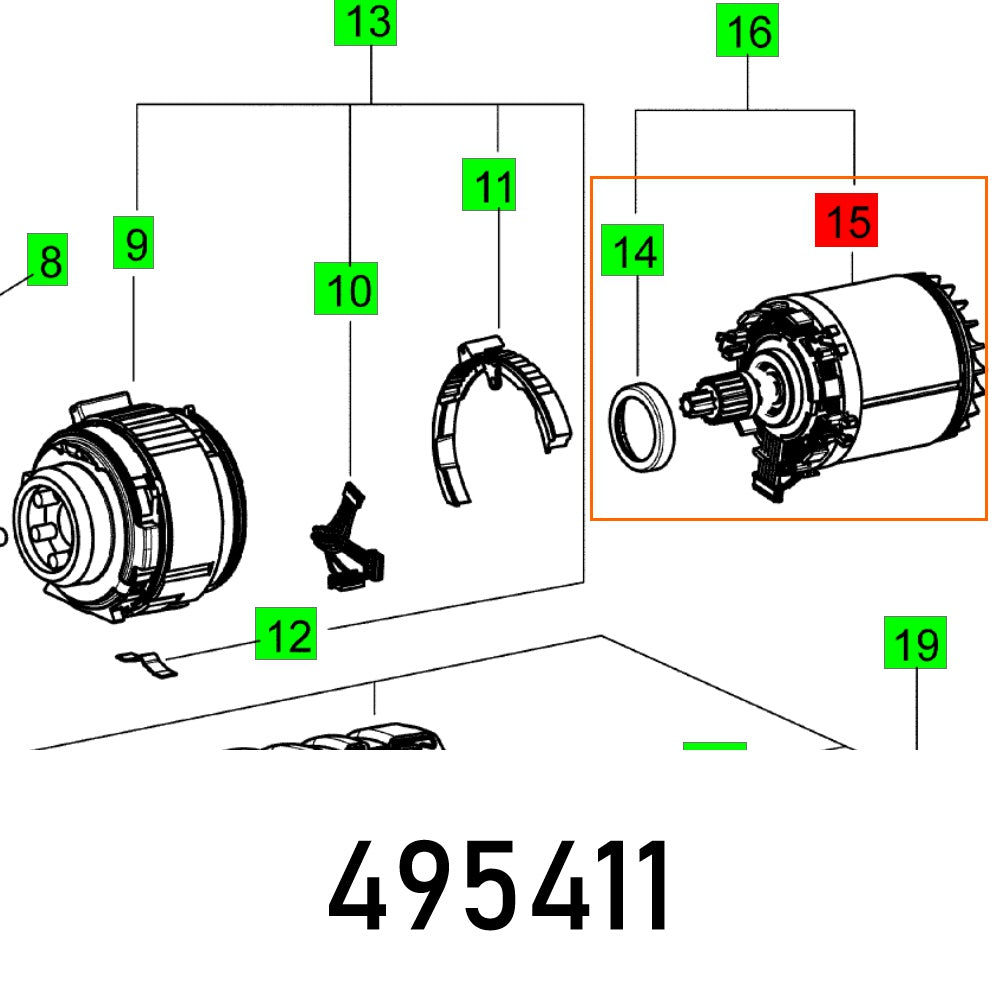 MOTOR PDC-DRC 18 ET-BG