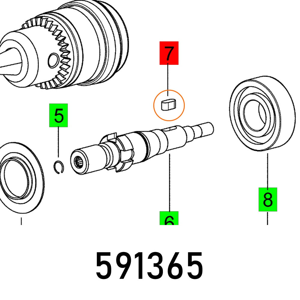 FEATHER KEY EV 16