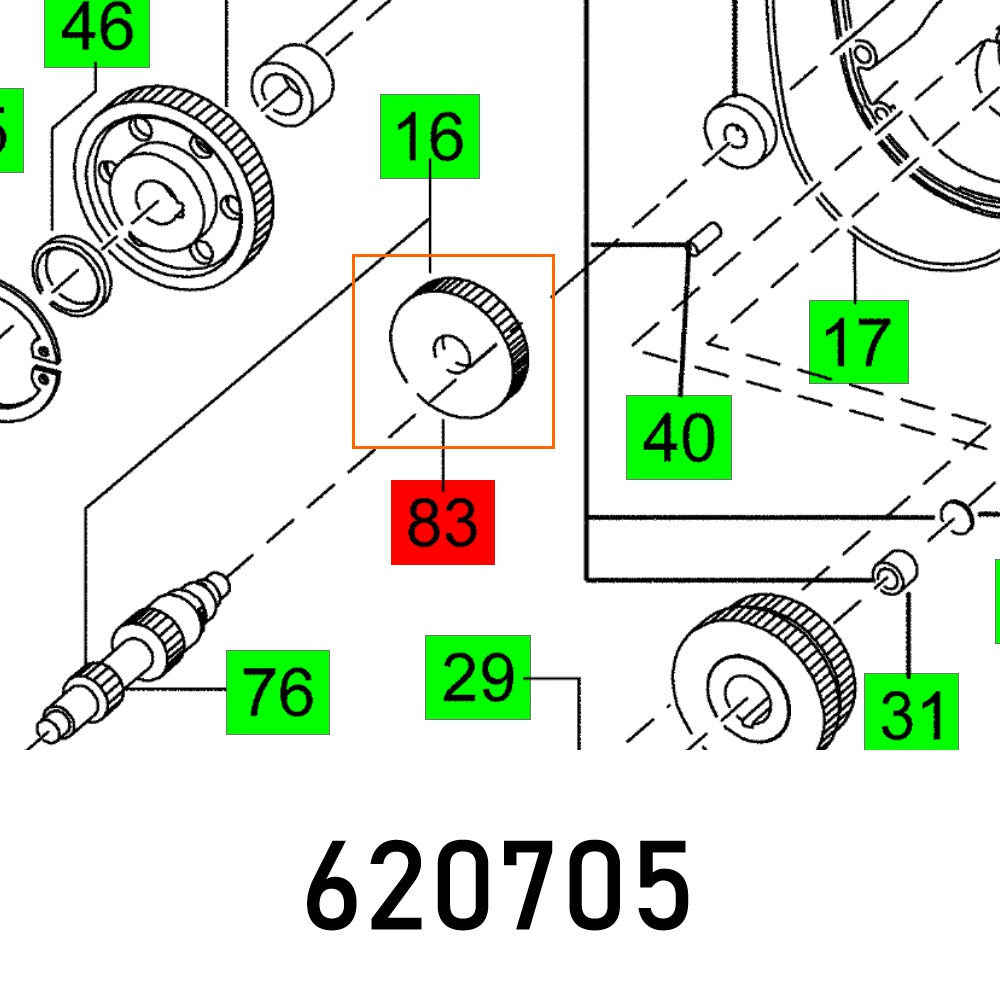 MOTOR GEAR MXP 1602 E