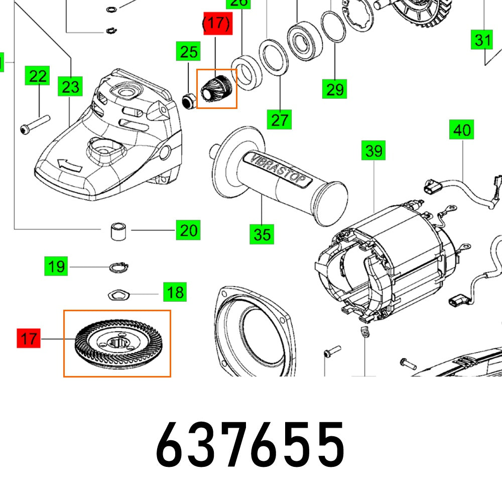 GEAR COMPL. GP 230-26