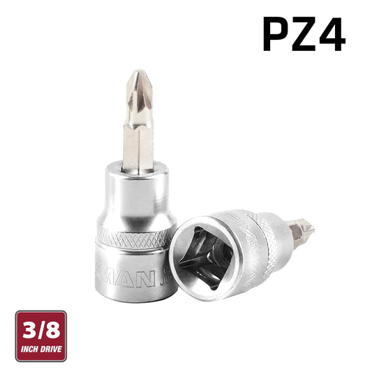 FIXMAN 3/8' DR.BIT SOCKET PZ4 POZI SCREWDRIVER BIT