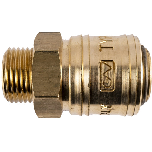 BRASS MALE QUICK COUPLER 3/8'M GERMAN