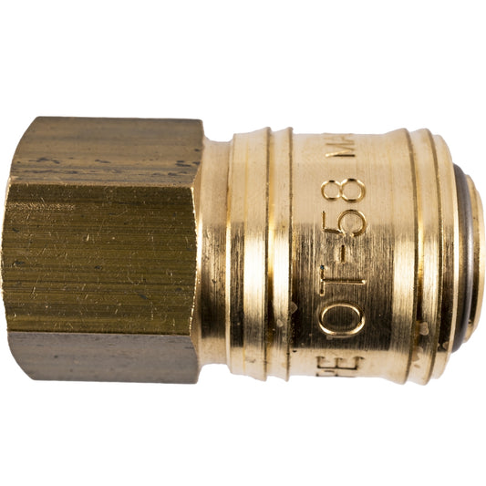 BRASS FEMALE QUICK COUPLER 3/8'F GERMAN